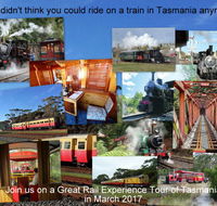 Great Rail Experiences  Tasmania Tour 2017 - Kingaroy Accommodation