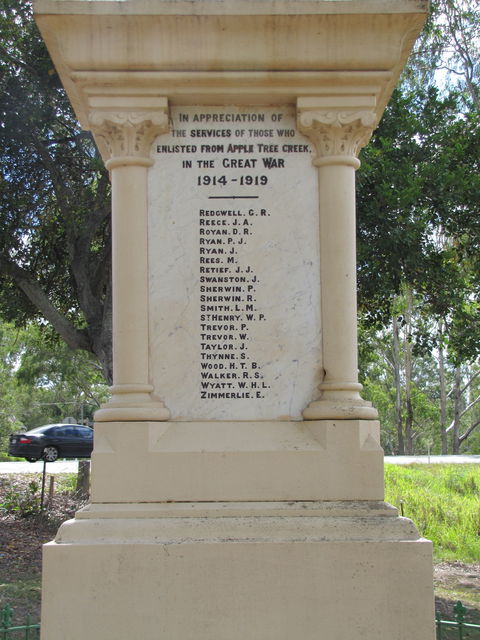Apple Tree Creek War Memorial - Kingaroy Accommodation 1