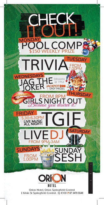 Orion Hotel - Kingaroy Accommodation 8