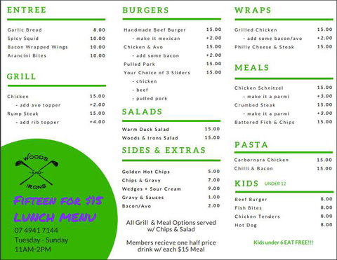 Woods And Irons Restaurant @ The Moranbah Golf Club - Kingaroy Accommodation 4