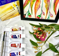 Watercolour Paint  Sip Class Eucalyptus Leaves - Kingaroy Accommodation