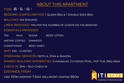 Perfectly Located Modern Apartment - Canberra CBD - Kingaroy Accommodation 2