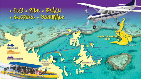 Scenic Flight - Great Barrier Reef, Heart Reef, Whitehaven Beach & Hill Inlet! - Kingaroy Accommodation 0